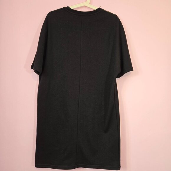 2/$20 Zara velvet floral mesh t-shirt dress, size S - Picture 2 of 13